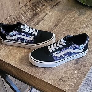 Vans Kids Floral Black Sneakers